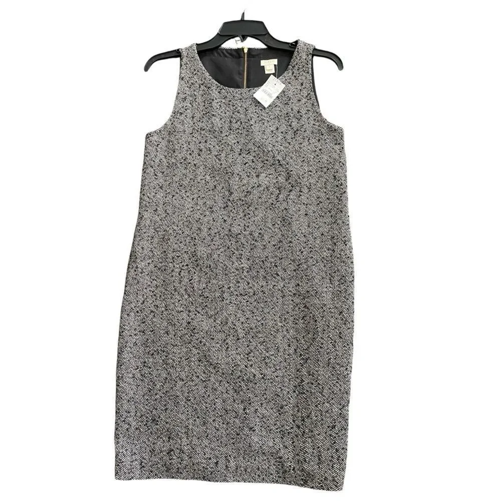 J.Crew Factory Herringbone Wool Dress | Size 0 | NWT